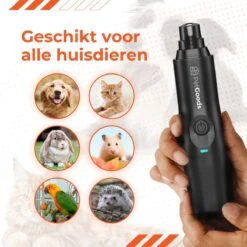 PetGoods Elektrische Nagel Vijl Voor Huisdieren - Incl. 2 Vijlen - Honden/Katten/Dieren - Draadloos -Hondenbenodigdheden Korting 1200x1200 638