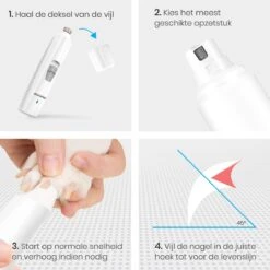 Auronic Elektrische Nagelvijl - Voor Dieren - Oplaadbaar - Draadloos - Diamant Vijlkop - Hond/Katten - Wit 19 Auronic Elektrische Nagelvijl - Voor Dieren - Oplaadbaar - Draadloos - Diamant Vijlkop - Hond/Katten - Wit -Hondenbenodigdheden Korting 1200x1200 652