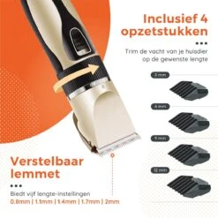 PetGoods Hondentondeuse - 10 Delige Set - Katten & Honden - Draadloos - Low Noise - Incl. Schaar, Nagelknipper, Vijl & Kam -Hondenbenodigdheden Korting 1200x1200 698