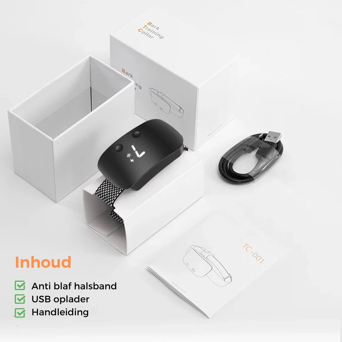 Amaeze Anti Blafband - Opvoedingshalsband Zonder Schok En Diervriendelijk – Blafband Voor Honden – Opvoedingshalsbanden - Voor Kleine En Grote Honden - Antiblafband Zonder Schok Waterdicht - Oplaadbaar - Vibratie En Audio 4 Amaeze Anti Blafband - Opvoedingshalsband Zonder Schok En Diervriendelijk – Blafband Voor Honden – Opvoedingshalsbanden - Voor Kleine En Grote Honden - Antiblafband Zonder Schok Waterdicht - Oplaadbaar - Vibratie En Audio - Afbeelding 4