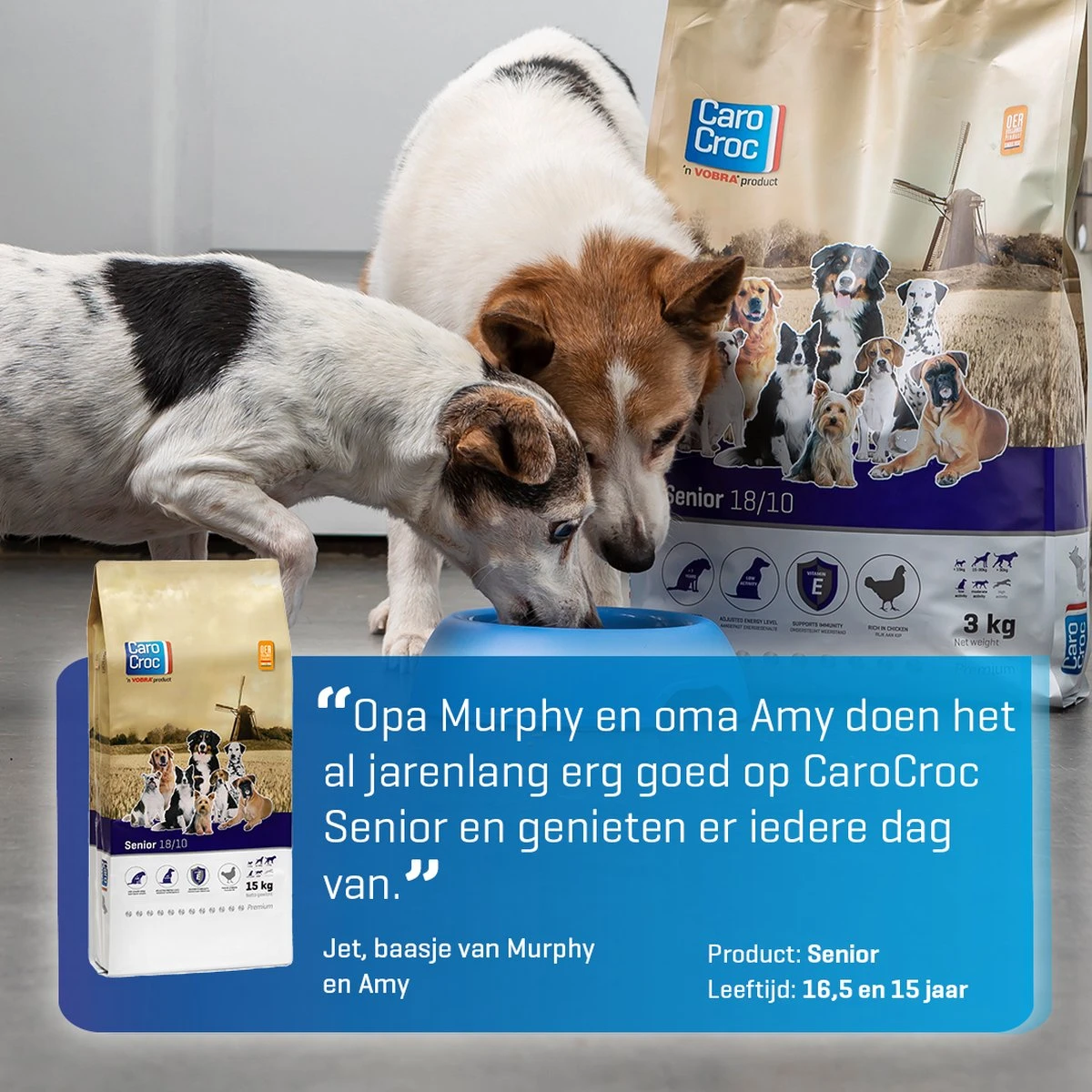 Carocroc Senior Silver 18/10 - Hondenvoer - 15 Kg 11 Carocroc Senior Silver 18/10 - Hondenvoer - 15 Kg - Afbeelding 11
