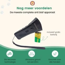 Dierboel Professionele Anti Blaf Apparaat 2022 - Diervriendelijke Ultrasoon Anti Blaf Apparaat - Voor Het Trainen Van Kleine & Grote Honden - Zonder Schok -Hondenbenodigdheden Korting 1200x1200 784