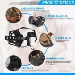 Sharon-B Muilkorf Hond - Camo Bruin - Maat M - Snuitomtrek 26 Tot 30 Cm - Voor Middelgrote Honden -Hondenbenodigdheden Korting 1200x1200 798