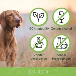 Nutrani Geurverwijderaar, 750 Ml, Natuurlijke Enzymreiniger Als Gebruiksklare Spray Met Biologische Werking, Verwijdert Geurtjes, Urine, Poep En Vlekken Van Honden En Katten -Hondenbenodigdheden Korting 1200x1200 824