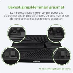 AWEMOZ Hondentoilet Kunstgras - Met 2 Matten En Opvangbak - 64x52x7,5cm - Puppy Pads - Zindelijkheidstraining Hond - Training Pads - Indoor / Outdoor Honden Toilet -Hondenbenodigdheden Korting 1200x1200 859