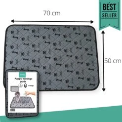 Jooba Puppy Training Pads - Wasbare Puppy Pads 2 Stuks - Hondentoilet - 70x50cm - Puppy -Hondenbenodigdheden Korting 1200x1200 869
