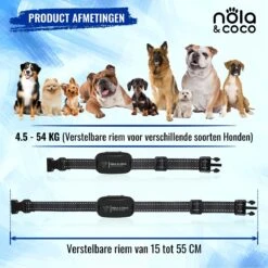 Nola & Coco® Oplaadbare Anti Blafband - 4 Kleuren - Zonder Schok - Waterdichte Diervriendelijke Blaf Halsband - Opvoedingshalsband - Voor Grote En Kleine Honden - Lichte Vibratie En Geluid - 3 Tot 60kg -Hondenbenodigdheden Korting 1200x1200 903