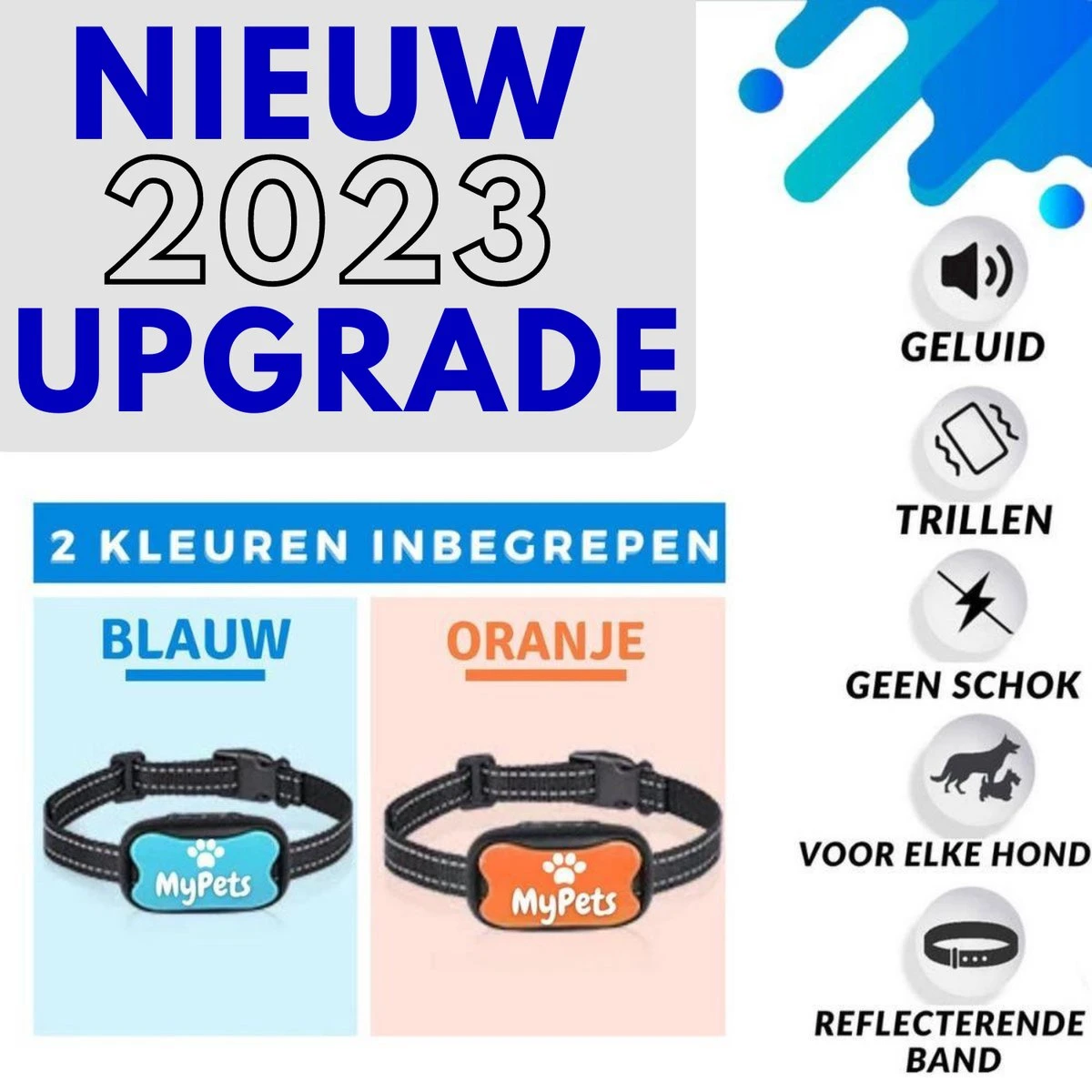 MyPets™ Anti-blafband - Anti Blaf Apparaat - Voor Kleine Honden En Grote Honden - Diervriendelijk - Opvoedingshalsband - Trainingshalsband - 2022/2023 Versie - Inclusief Batterijen 2 MyPets™ Anti-blafband - Anti Blaf Apparaat - Voor Kleine Honden En Grote Honden - Diervriendelijk - Opvoedingshalsband - Trainingshalsband - 2022/2023 Versie - Inclusief Batterijen - Afbeelding 2