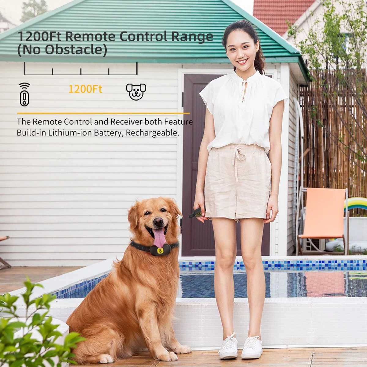 Anti Blafband EN Trainingshalsband In 1 - UNIEK Systeem - 500m Bereik - Trainingsband Opvoedband Waterdicht - Anti Blaf Apparaat - Teletac - Oplaadbaar - Volautomatisch - Grote & Kleine Hond 2 Anti Blafband EN Trainingshalsband In 1 - UNIEK Systeem - 500m Bereik - Trainingsband Opvoedband Waterdicht - Anti Blaf Apparaat - Teletac - Oplaadbaar - Volautomatisch - Grote & Kleine Hond - Afbeelding 2