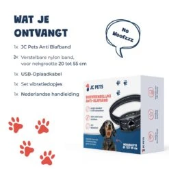 Anti Blafband - Blafband Voor Honden - Oplaadbaar - Anti Blaf Apparaat - Blafband - Diervriendelijk -Hondenbenodigdheden Korting 1200x1200 949