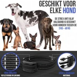 STARMAN Anti Blafband Voor Honden - 3-60KG - Diervriendelijk - Zonder Schok - Vibratie En Audio - Anti Blaf Band -Hondenbenodigdheden Korting 1200x1200 979