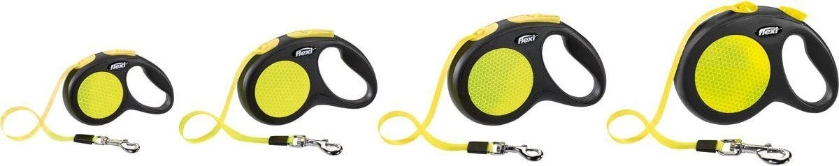 Flexi New Classic - Hondenriem Incl. Neon Band - Geel - S - 5 M - (<12 Kg) 9 Flexi New Classic - Hondenriem Incl. Neon Band - Geel - S - 5 M - (<12 Kg) - Afbeelding 9
