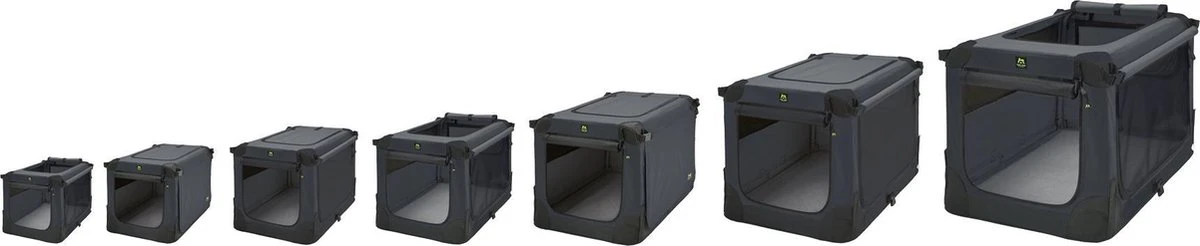 Maelson Soft Kennel - Robuuste Hondenbench Van Zacht Materiaal - Opvouwbare Kennel Met Stevig Stalen Binnenframe - Zwart/antraciet - XXS / XS / S / M / L / XL / XXL - 92 L 17 Maelson Soft Kennel - Robuuste Hondenbench Van Zacht Materiaal - Opvouwbare Kennel Met Stevig Stalen Binnenframe - Zwart/antraciet - XXS / XS / S / M / L / XL / XXL - 92 L - Afbeelding 17