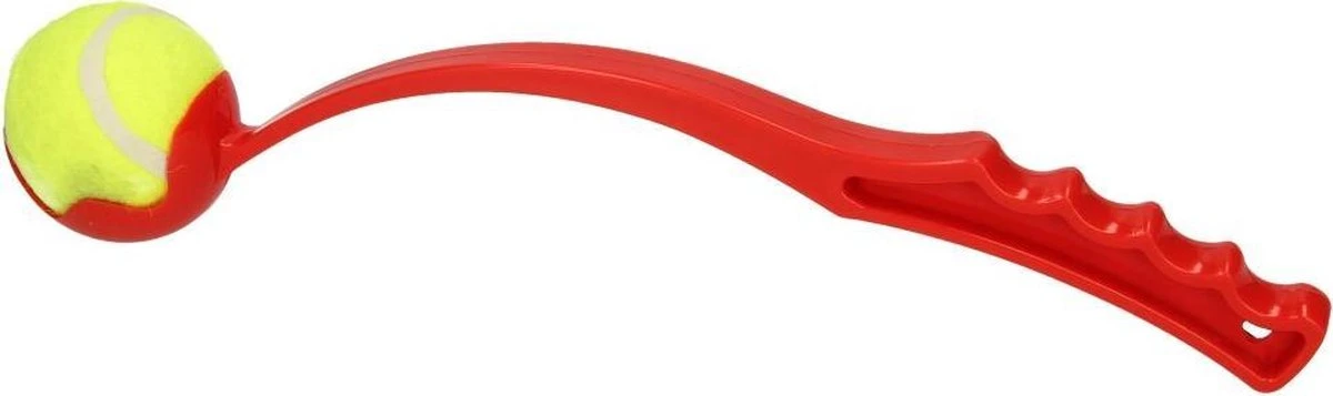 Benson Rode Honden Ballenwerper Met Ergonomische Handgreep – Inclusief Tennisbal – 38cm – Rood | Balwerper Voor Hond | Bal Werpen | Apporteer Speelgoed | Hondenspeelgoed 9 Benson Rode Honden Ballenwerper Met Ergonomische Handgreep – Inclusief Tennisbal – 38cm – Rood | Balwerper Voor Hond | Bal Werpen | Apporteer Speelgoed | Hondenspeelgoed - Afbeelding 9