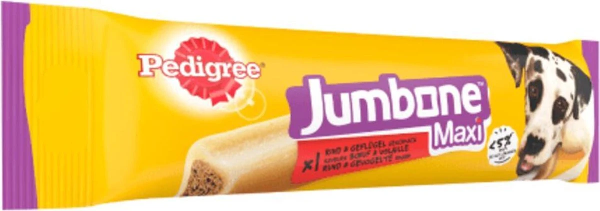 Pedigree Jumbone Hondensnacks Maxi - Rund & Gevogelte - 12 Stuks 2 Pedigree Jumbone Hondensnacks Maxi - Rund & Gevogelte - 12 Stuks - Afbeelding 2