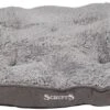 Scruffs Cosy - Comfortabel Hondenkussen In Grijs, Beige Of Karamel - Met Imitatie Suède Buitenvoering En Superzachte Binnenvoering - 100 X 70 Cm - Grijs