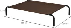 PawHut Hondenstretcher XL 110x68x19 Cm. Bruin / Grijs -Hondenbenodigdheden Korting 1200x473 1