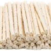 Witte Rund Kauwstaafjes 9/10mm Dik 100 Stuks - Hondensnacks - Kauwsnacks - Rund - Hondenbot - Kauwbot