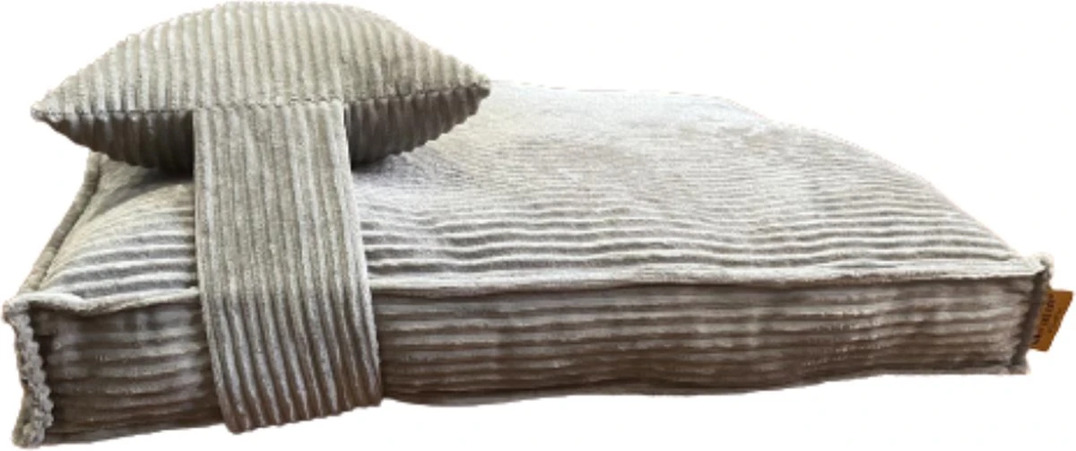 Orthopedisch Hondenkussen Grijs - Hondenmand Ribstof Premium L - Luxe Hondenbed 100x70cm - Grijs Tot 40 KG 9 Orthopedisch Hondenkussen Grijs - Hondenmand Ribstof Premium L - Luxe Hondenbed 100x70cm - Grijs Tot 40 KG - Afbeelding 9