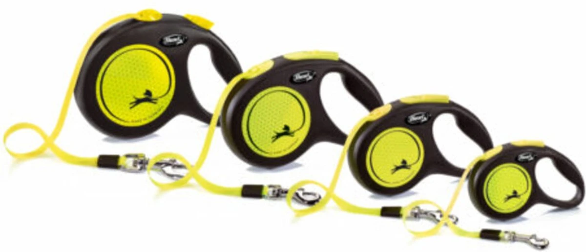 Flexi New Classic Tape - Hondenriem - Geel/Zwart - XS - 3 M 7 Flexi New Classic Tape - Hondenriem - Geel/Zwart - XS - 3 M - Afbeelding 7