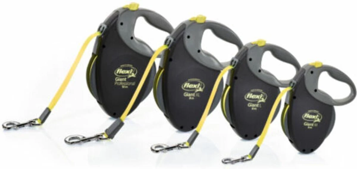 Flexi Giant Tape - Hondenriem - Zwart/Geel - L - 10 M - (<50 Kg) 13 Flexi Giant Tape - Hondenriem - Zwart/Geel - L - 10 M - (<50 Kg) - Afbeelding 13