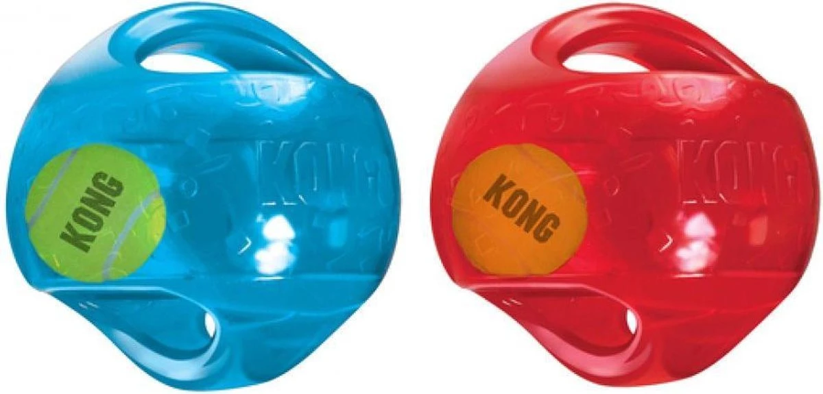 Kong Jumbler Ball - Assorti - M/L - Hondenspeelgoed - Ø14 Cm 2 Kong Jumbler Ball - Assorti - M/L - Hondenspeelgoed - Ø14 Cm - Afbeelding 2