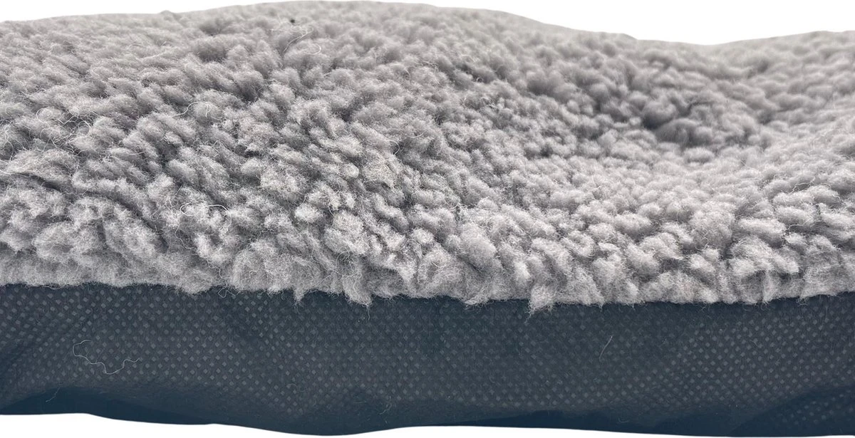 Pochon Pet - Hondenkussen 80 X 50 Cm - Donkergrijs - Pluche - XL 2 Pochon Pet - Hondenkussen 80 X 50 Cm - Donkergrijs - Pluche - XL - Afbeelding 2