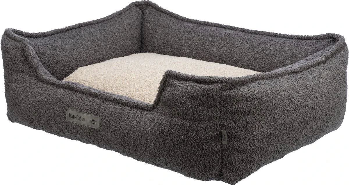 Trixie Be Eco Hondenmand Coline Hoekig Donkergrijs / Beige - 100X80 CM 2 Trixie Be Eco Hondenmand Coline Hoekig Donkergrijs / Beige - 100X80 CM - Afbeelding 2