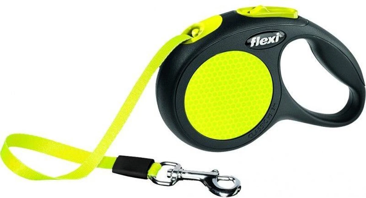 Flexi New Classic - Hondenriem Incl. Neon Band - Geel - S - 5 M - (<12 Kg) 10 Flexi New Classic - Hondenriem Incl. Neon Band - Geel - S - 5 M - (<12 Kg) - Afbeelding 10