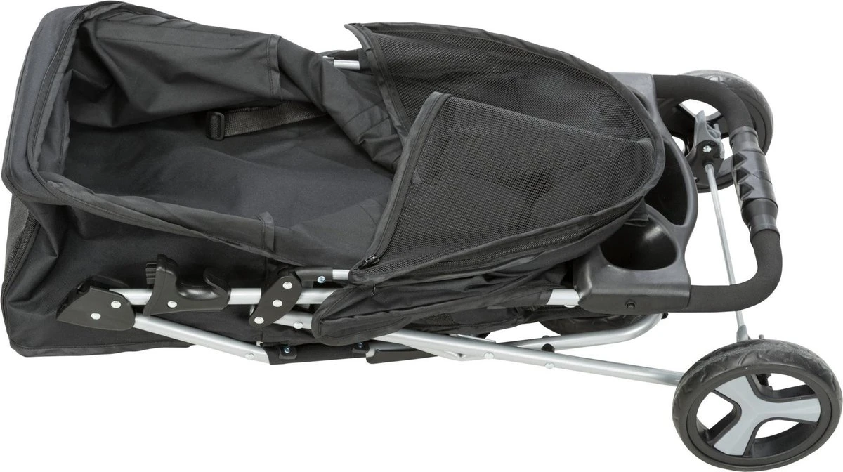 Trixie Hondenbuggy Zwart 80x47x100 Cm | Dierenmand 9 Trixie Hondenbuggy Zwart 80x47x100 Cm | Dierenmand - Afbeelding 9