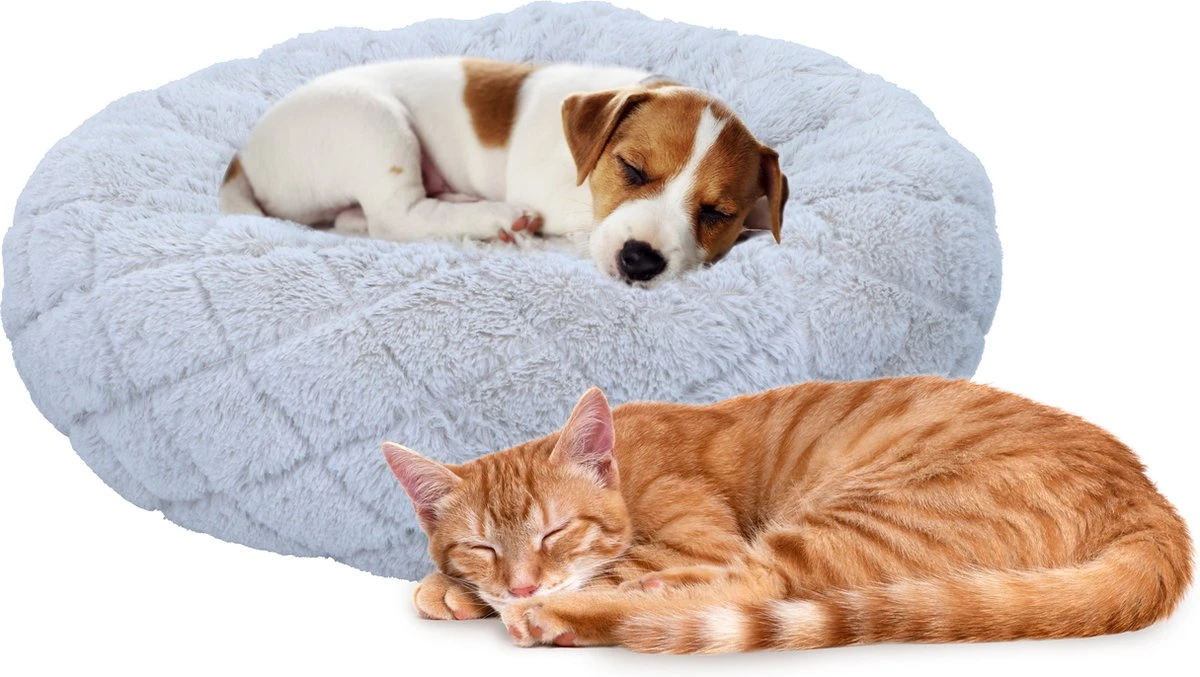 Maxxpro Hondenmand/ Kattenmand - Kussen - Wasbaar - Ø46cm - Grijs 1 Maxxpro Hondenmand/ Kattenmand - Kussen - Wasbaar - Ø46cm - Grijs