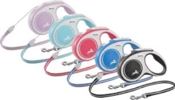 Hondenriem - Looplijn - FLEXI Rollijn NEW COMFORT Koord - M - Rose - 8 Meter -Hondenbenodigdheden Korting 1200x685 3