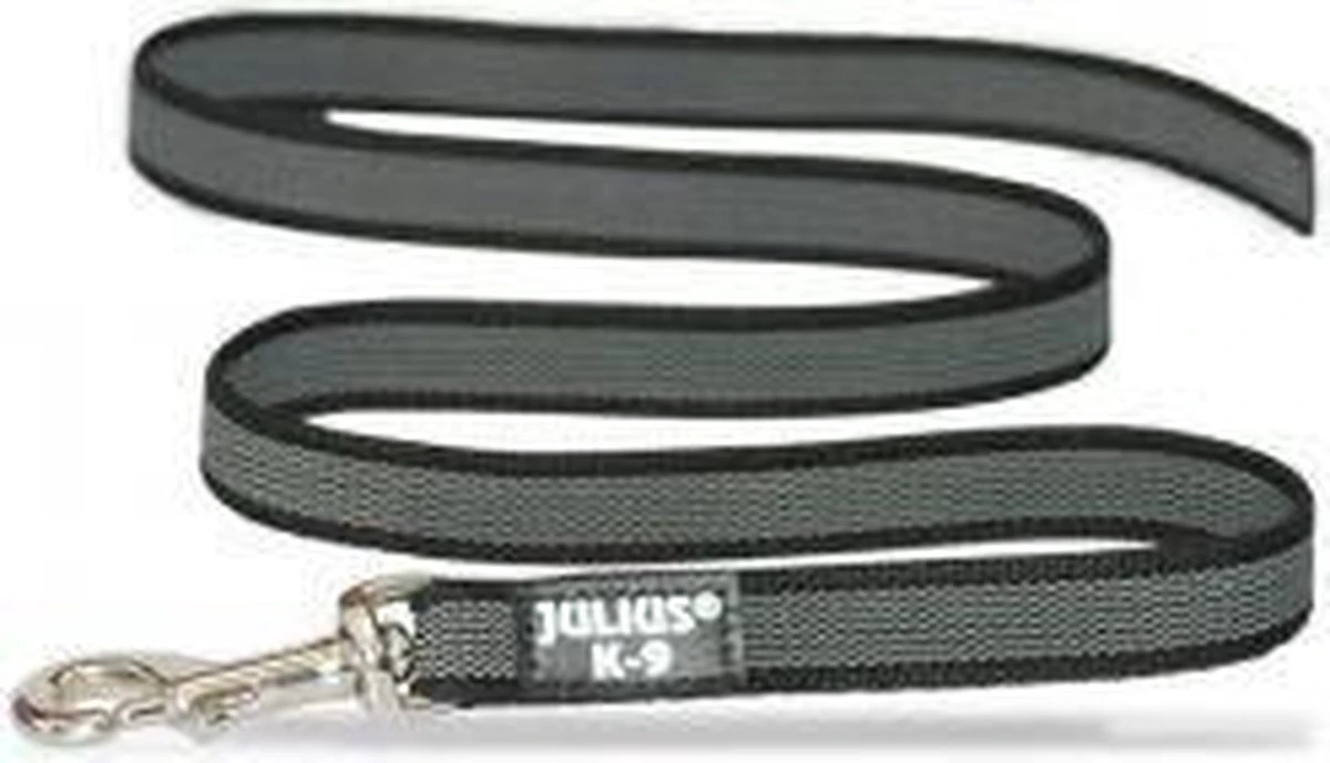 JULIUS K9 ANTI SLIP HONDENRIEM MET HANDVAT 2M (20MM) 1 JULIUS K9 ANTI SLIP HONDENRIEM MET HANDVAT 2M (20MM)