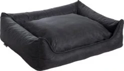 Maxxnobel Orthopedisch Hondenkussen - Lederlook/Teddy - M - 100 X 80 Cm - Zwart -Hondenbenodigdheden Korting 1200x690