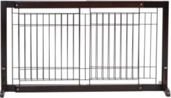 Hondenhek - Traphekje Hond - Traphekje Zonder Boren - Traphekje - BxH 161-97 X 53 Cm - Koffiebruin -Hondenbenodigdheden Korting 1200x690 6