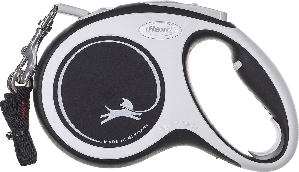 Flexi Rollijn New Comfort Tape M 5 M - Hondenriem - Zwart&Lichtgrijs 7 Flexi Rollijn New Comfort Tape M 5 M - Hondenriem - Zwart&Lichtgrijs - Afbeelding 7