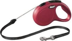 Flexi New Classic Koord - Hondenriem - Rood - S - 8 M - (<12 Kg) -Hondenbenodigdheden Korting 1200x699 1