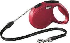 Flexi New Classic Koord - Hondenriem - Rood - S - 8 M - (<12 Kg) -Hondenbenodigdheden Korting 1200x729