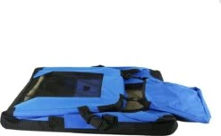 Topmast ReisBench Nylon Bench - Honden Bench L. Blauw 70x50x50cm | Stoffen Bench | Vouwbench | Auto Bench - Honden 10-18kilo -Hondenbenodigdheden Korting 1200x739 2