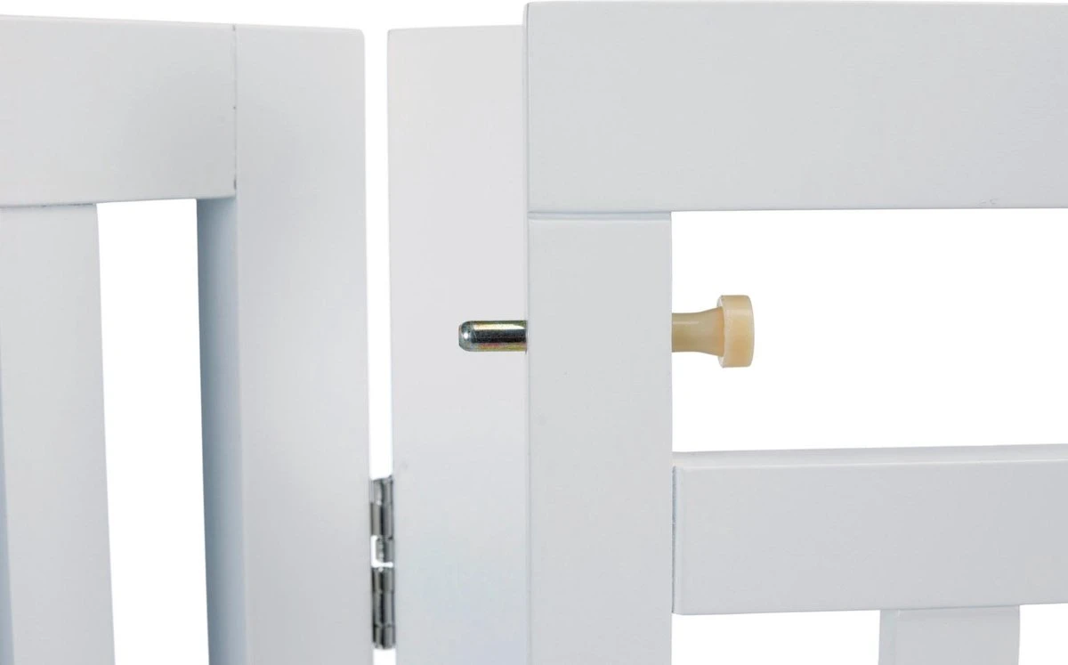 Trixie Hondenhek Met Deur Wit - 60-160 X 81 CM 3 Trixie Hondenhek Met Deur Wit - 60-160 X 81 CM - Afbeelding 3