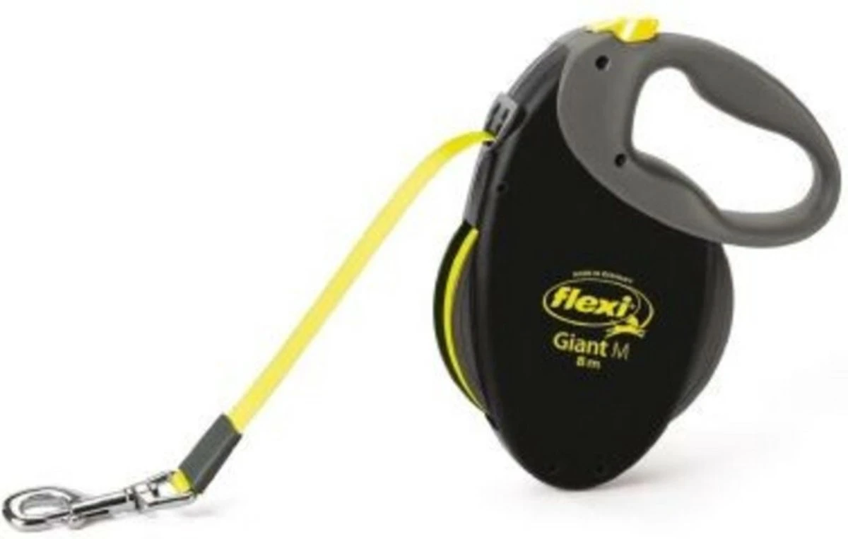 Flexi Giant Tape - Hondenriem - Zwart - M - 8 M - (<8 Kg) 1 Flexi Giant Tape - Hondenriem - Zwart - M - 8 M - (<8 Kg)