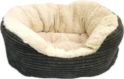 Rosewood Hondenmand Ovaal Jumbo Cord Pluche Grijs / Creme 81.5 CM -Hondenbenodigdheden Korting 1200x763 4