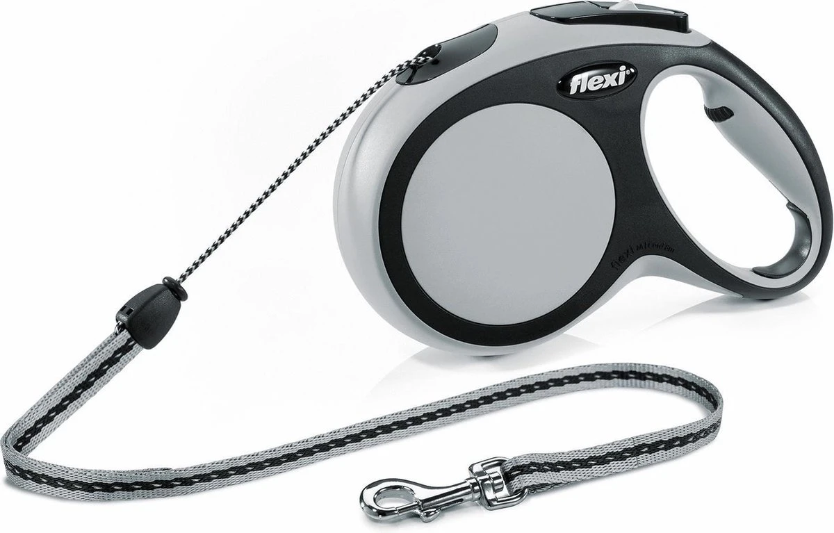 Flexi New Comfort - Hondenriem - Koord - Grijs - M - 8M 7 Flexi New Comfort - Hondenriem - Koord - Grijs - M - 8M - Afbeelding 7