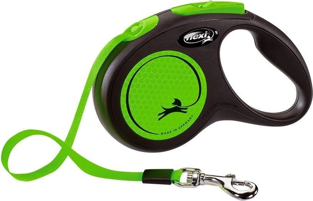 Flexi New Neon Tape - Hondenriem - Zwart/Groen - M - 5 M - (<25 Kg) 12 Flexi New Neon Tape - Hondenriem - Zwart/Groen - M - 5 M - (<25 Kg) - Afbeelding 12