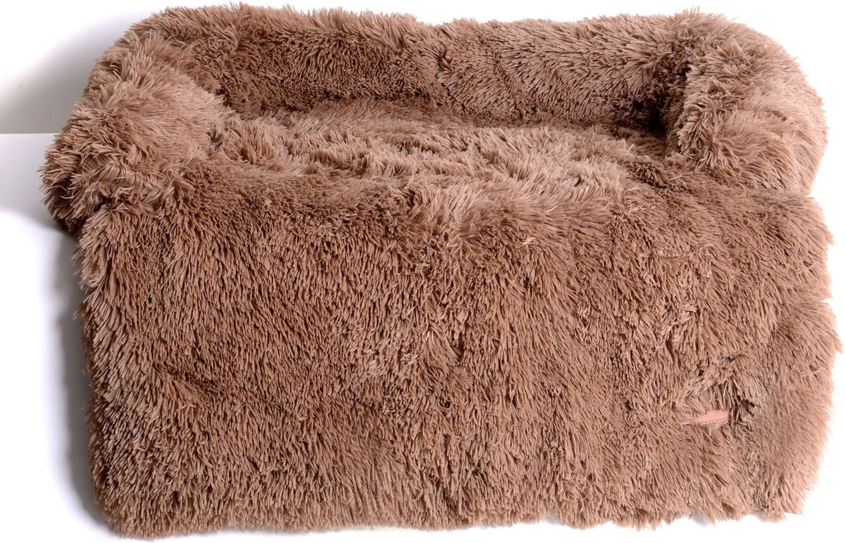 Dogs&Co Zachte Fluffy Hondenmat Voor Bank Maat L Khaki 120x90cm - Hondenmand 2 Dogs&Co Zachte Fluffy Hondenmat Voor Bank Maat L Khaki 120x90cm - Hondenmand - Afbeelding 2