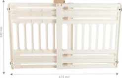 Iris Ohyama Huisdier Bariere PBR-600 - Kunststof - Wit/Beige - Uitschuifbaar -Hondenbenodigdheden Korting 1200x774 1