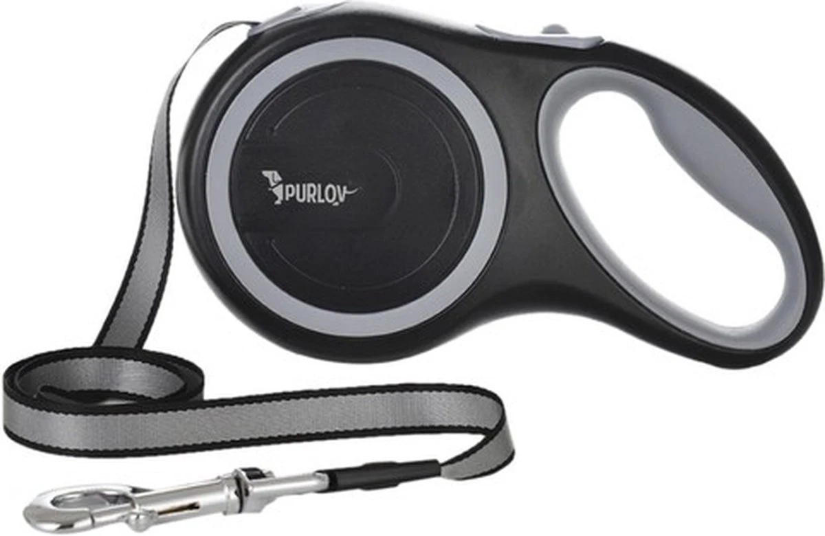 Hondenriem-Looplijn-Zwart/Grijs-8 Meter Oprol-Hond Lijn-Automatisch Rollijn 9 Hondenriem-Looplijn-Zwart/Grijs-8 Meter Oprol-Hond Lijn-Automatisch Rollijn - Afbeelding 9