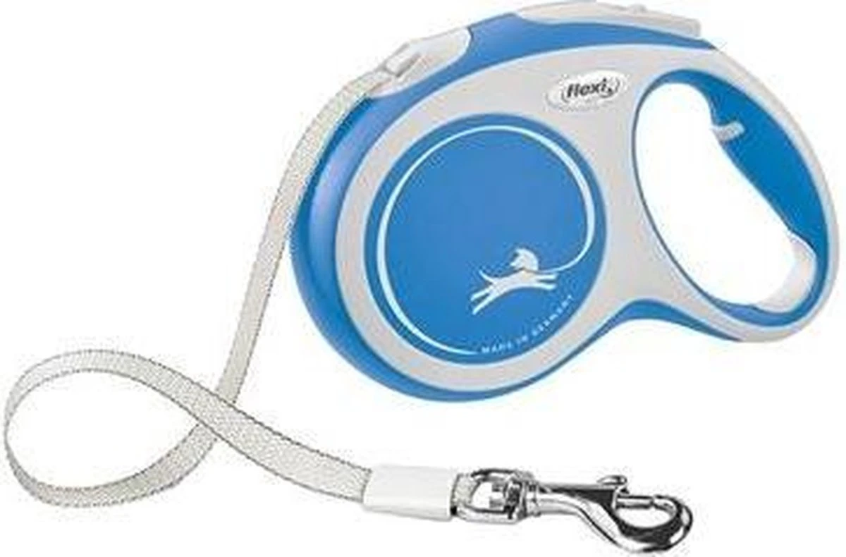 Flexi Rollijn New Comfort Tape L 8 M - Hondenriem - Blauw&Lichtgrijs 3 Flexi Rollijn New Comfort Tape L 8 M - Hondenriem - Blauw&Lichtgrijs - Afbeelding 3
