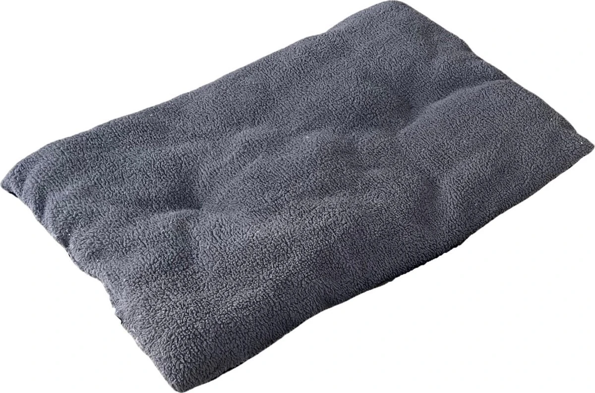 Pochon Pet - Hondenkussen 80 X 50 Cm - Donkergrijs - Pluche - XL 1 Pochon Pet - Hondenkussen 80 X 50 Cm - Donkergrijs - Pluche - XL