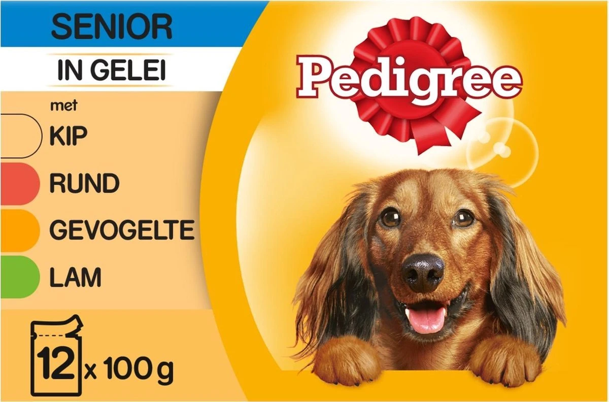 Pedigree Multipack Maaltijdzakjes Senior 12 X 100 Gr 1 Pedigree Multipack Maaltijdzakjes Senior 12 X 100 Gr